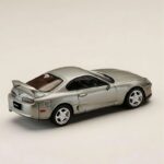 Hobby Japan 1/64 toyota supra rz jza80 with active spoiler parts, silver metallic graphite - Image 2