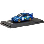 Hobby Japan 1/64 1997 subaru impreza wrc #4 tour de corse, blue/yellow