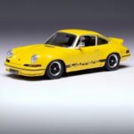 IXO MODELS 1/43 1973 porsche 911 carrera rs 2.7, yellow/black magic
