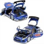 JADA #30838 1/24 1993 Street Fighter mazda rx-7 with street fighter chun-li figure, blue - Image 2