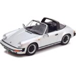 KK Scale 1/18 1983 porsche 911 sc targa with extra hardtop, silver - Image 2