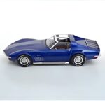KK Scale 1/18 1972 chevrolet corvette c3, blue metallic - Image 4