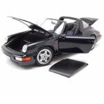 Norev 1/18 1991 porsche 911 carrera 4 targa, dark blue - Image 3