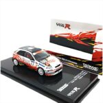 Tarmac 1/64 1998 honda civic type r ek9 #77 tsujimoto/yamamoto super taikyu class 4 champion, red/wh