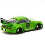 Tarmac 1/64 porsche rwb 993 *rough rhythm fuel fest student driver*, green - Image 2