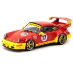 Tarmac 1/64 porsche rwb 964, red/yellow