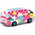 Tarmac 1/64 toyota hiace widebody *hello kitty capsule*, pink/white/flowers - Image 2