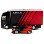 Tarmac 1/64 pandem yaris *advan*, red/black