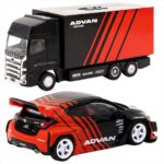 Tarmac 1/64 pandem yaris *advan*, red/black - Image 3