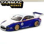 Tarmac 1/64 old  new porsche 997, blue/white
