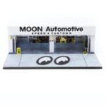 Tarmac 1/64 pit garage *mooneyes speed  customs*, white/mooneyes logo