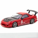 Tarmac 1/64 vertex mazda rx7 fd3s, red/black hood