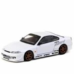 Tarmac 1/64 vertex nissan silvia s15, white metallic