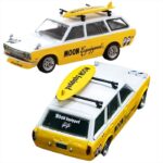 Tarmac 1/64 datsun bluebird 510 wagon *moon equipped*, yellow/white