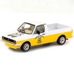 Tarmac 1/64 volkswagen caddy moon equipped, white/yellow