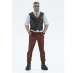 ATLANTIC 1/12 tim figurine, green/white/brown