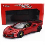 Bburago 1/18 2024 ferrari sf90xx stradale -rosso magma, red/black
