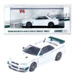 Inno Models 1/64 nissan skyline gt-r r34 v-spec tuned by *mine`s*, white/green