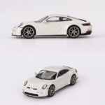 Mini GT 1/64 2023 porsche 911 992 gt3, touring grey