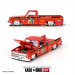 Mini GT 1/64 1980 chevrolet silverado tamiya x kaido house *clod buster*, red