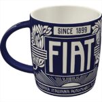 Tac Signs ceramic mug fiat logo blue