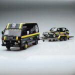 OTTOMOBILE 1/18 1978 volkswagen lt35 with golf gti mk1 gr.2 *resin series*, black/green/yellow
