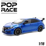 POP RACE 1/18 Honda fk8 mugen civic type r - blue