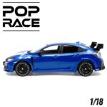 POP RACE 1/18 Honda fk8 mugen civic type r - blue - Image 3