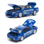 POP RACE 1/64 nissan skyline gt-r r32 jtc 1990 calsonic #12, blue