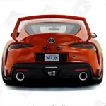 Solido 1/18 2024 toyota supra gr tribute, orange - Image 3