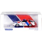 Tarmac 1987 mitsubishi starion #5 kunimitsu takahashi/akihiko nakaya, scale:1/64 white/red/blue - Image 2
