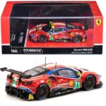 Tarmac 1/64 2020 ferrari 488 gte #71 m. molina/d. rigon/s. bird 24h le mans, red - Image 2