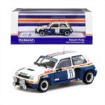 Tarmac 1/64 1985 renault 5 turbo #11 attila ferjancz / janos tandari rally costa brava, blue/white