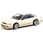 Tarmac 1/64 vertex nissan silvia s13, white/gold