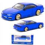 Tarmac 1/64 nissan vertex silvia s14, blue metallic - Image 2