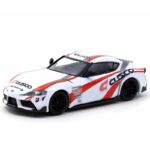 Tarmac 1/64 toyota gr supra *cusco*, white/red