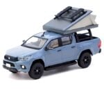 Tarmac 1/64 toyota hilux with camping tent, grey