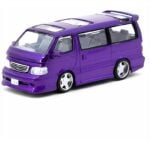 Tarmac 1/64 toyota hiace wagon custom, purple