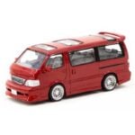 Tarmac 1/64 toyota hiace wagon custom, red