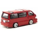 Tarmac 1/64 toyota hiace wagon custom, red - Image 2