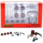 Tarmac 1/64 wheels set rotiform hur, chrome reddesigned for rwb models  package includes: 4 x rims /