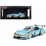 Top Speed 1/18 2024 mazda rx-7 lb-super silhouette liberty walk europe, blue