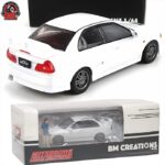 BM Creations 1/64 1996 mitsubishi lancer evolution iv, white including 1 figure