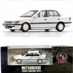 BM Creations 1/64 1988 mitsubishi lancer gti, white right hand drive
