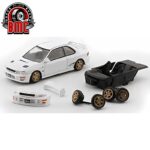 BM Creations 1/64 subaru impreza wrx type r 3, 4-6 right hand drive, white