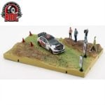BM Creations 1/64 subaru impreza wrx sti 2009 with grass rally diorama country side.
