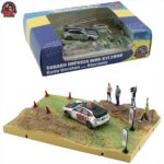 BM Creations 1/64 subaru impreza wrx sti 2009 with grass rally diorama country side. - Image 2