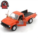 BM Creations 1/64 1980 toyota hilux n60 pick-up, orange - Image 2
