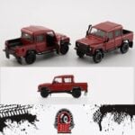 BM Creations 1/64 2016 land rover defender 110 pick-up *left hand drive*, red-orange