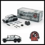 BM Creations 1/64 2016 land rover defender 110 pick up 6x6 acc pack, camouflage white